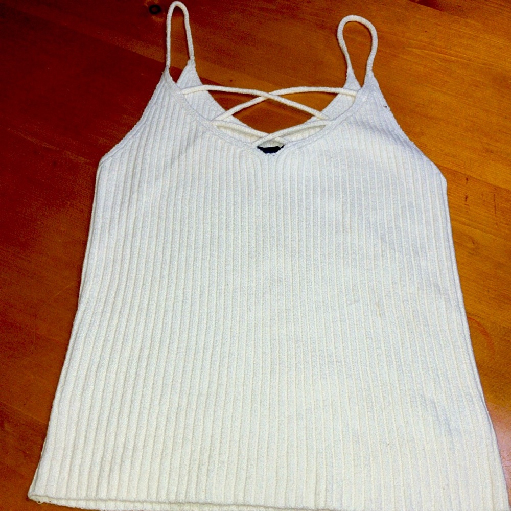 American Eagle White Summer Top Size Medium